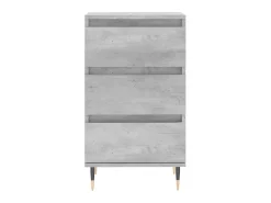Aparador madera de ingeniería gris hormigón 40x35x70 cm ES57129