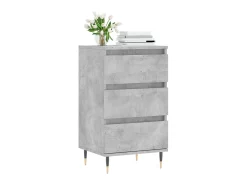 Aparador madera de ingeniería gris hormigón 40x35x70 cm ES57129