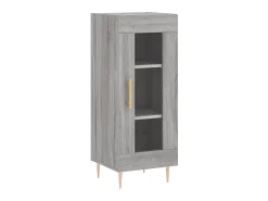 Aparador madera de ingeniería gris Sonoma 34,5x34x90 cm ES34399