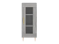 Aparador madera de ingeniería gris Sonoma 34,5x34x90 cm ES34399