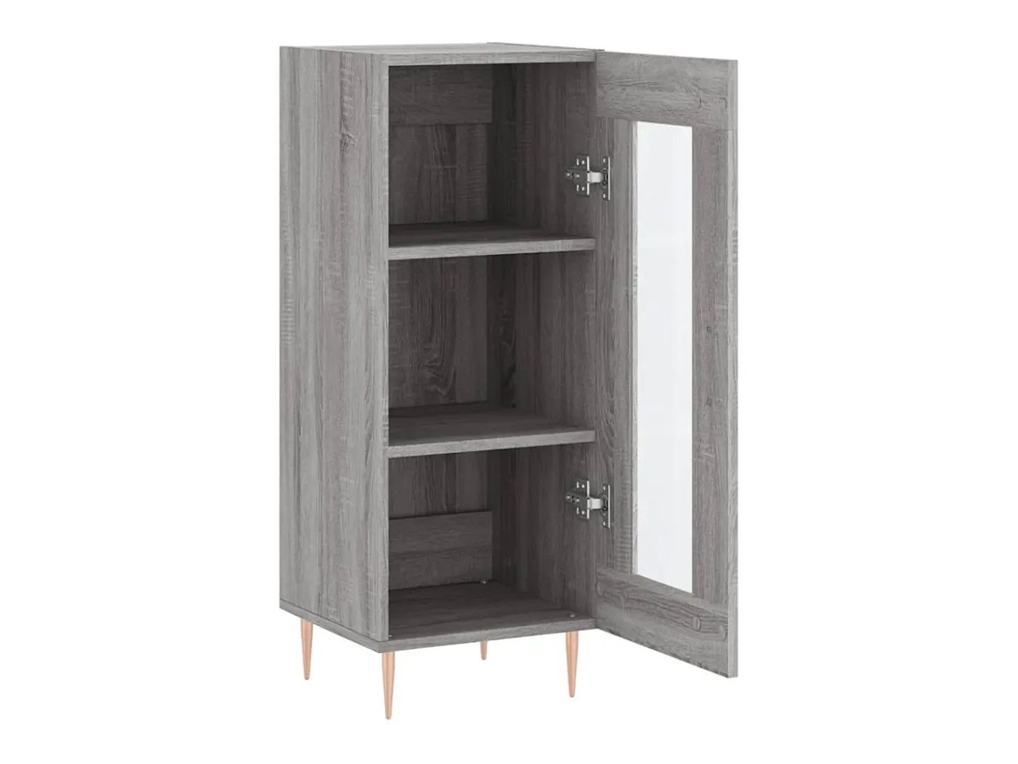 Aparador madera de ingeniería gris Sonoma 34,5x34x90 cm