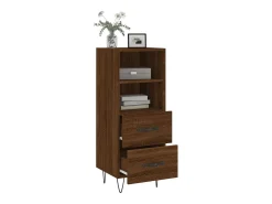 Aparador madera de ingeniería marrón roble 34,5x34x90 cm