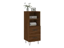 Aparador madera de ingeniería marrón roble 34,5x34x90 cm