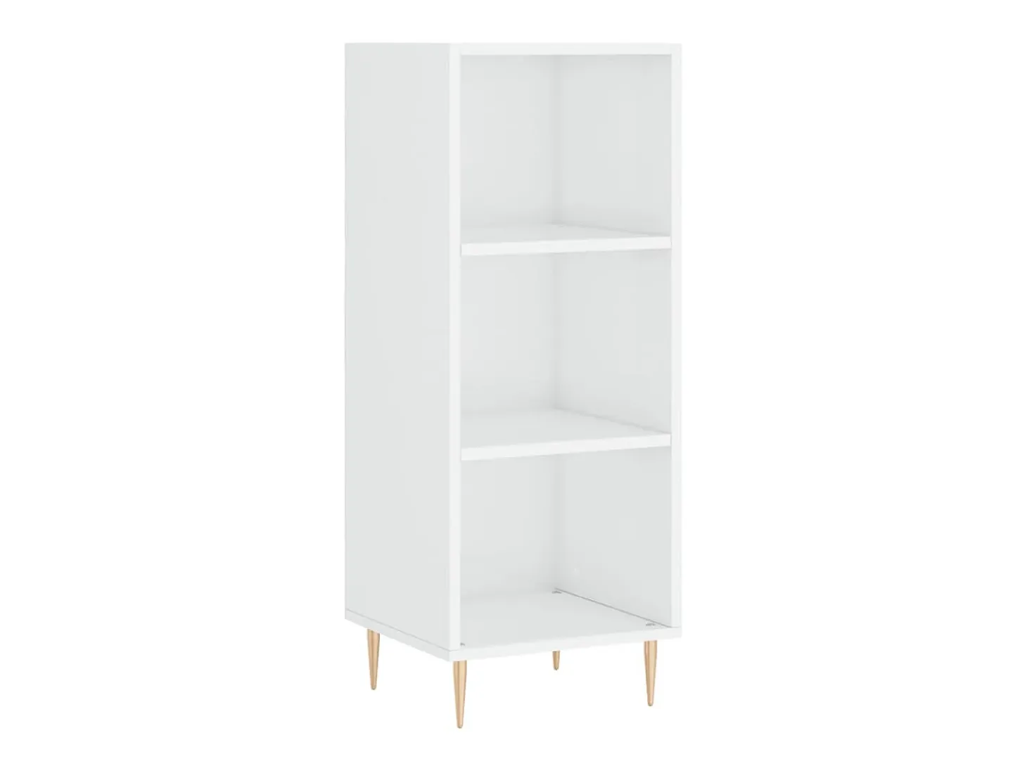 Aparador madera de ingeniería blanco brillante 34,5x32,5x90 cm ES51527