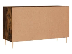 Aparador madera de ingeniería roble ahumado 100x36x60 cm