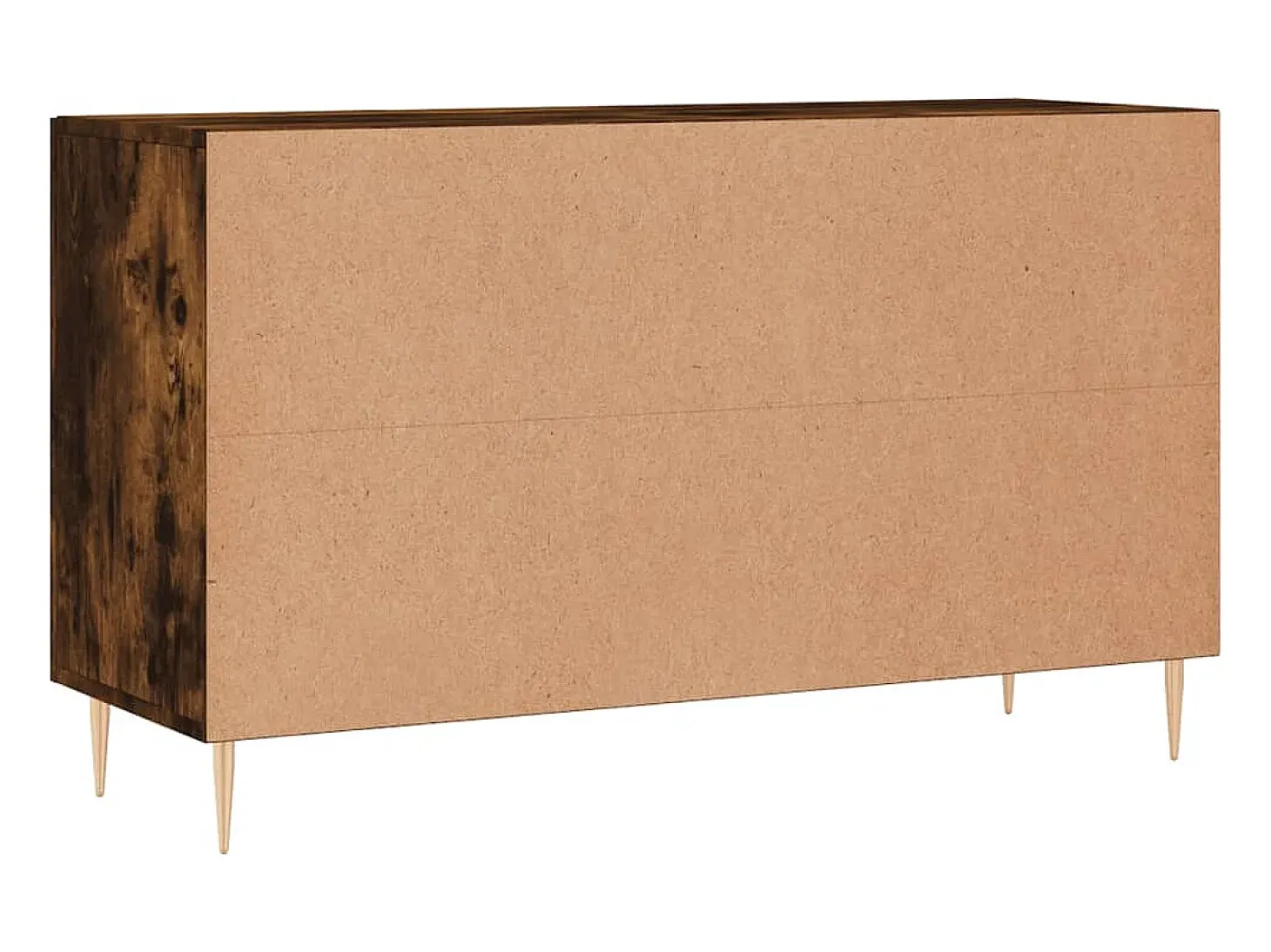Aparador madera de ingeniería roble ahumado 100x36x60 cm