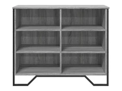 Aparador madera de ingeniería gris Sonoma 91x35,5x74,5 cm