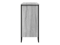 Aparador madera de ingeniería gris Sonoma 91x35,5x74,5 cm