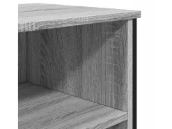 Aparador madera de ingeniería gris Sonoma 91x35,5x74,5 cm