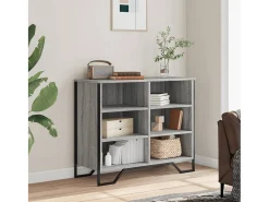Aparador madera de ingeniería gris Sonoma 91x35,5x74,5 cm