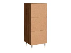 Aparador madera de ingeniería marrón roble 34,5x34x90 cm