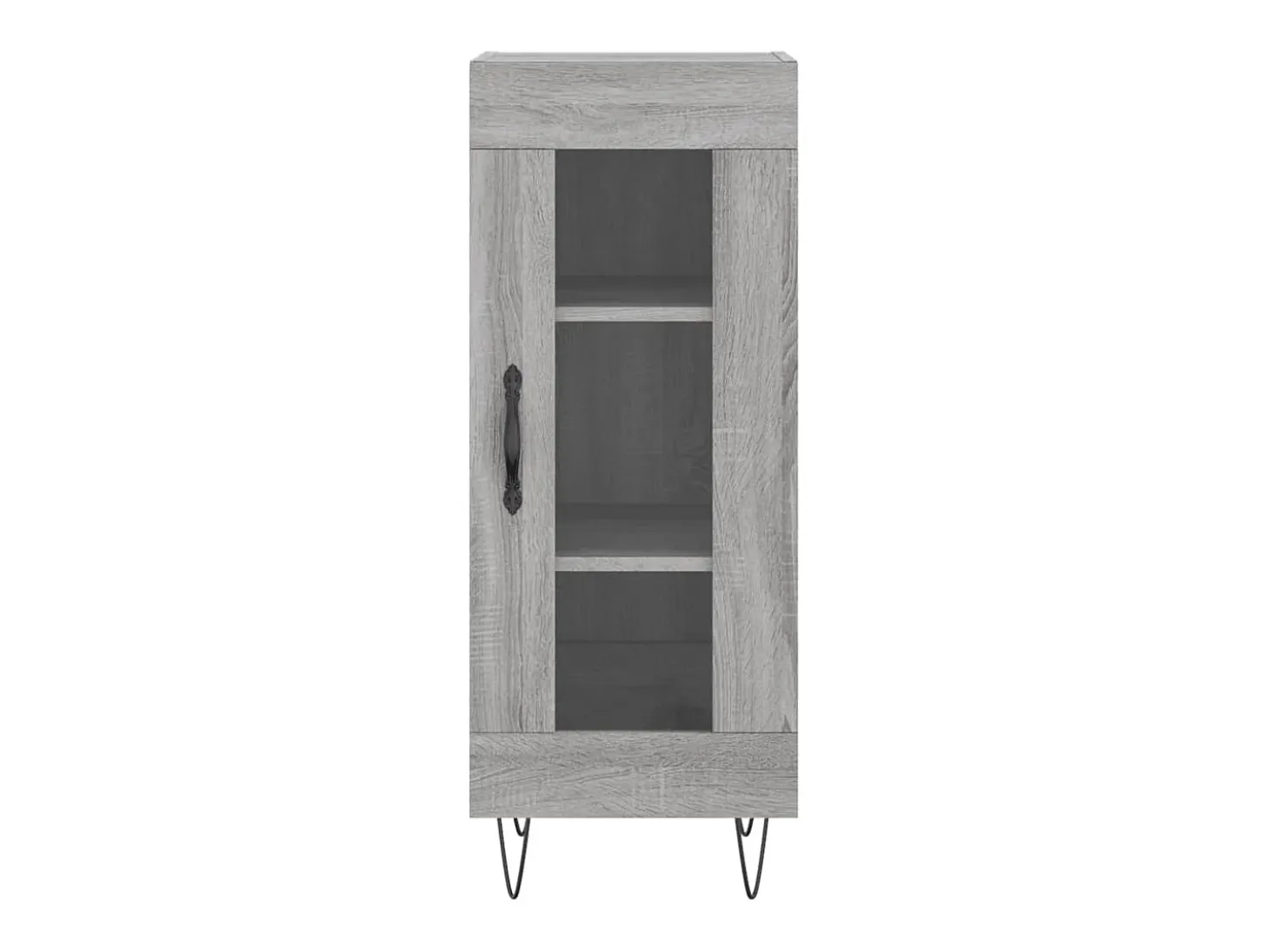 Aparador madera de ingeniería gris Sonoma 34,5x34x90 cm