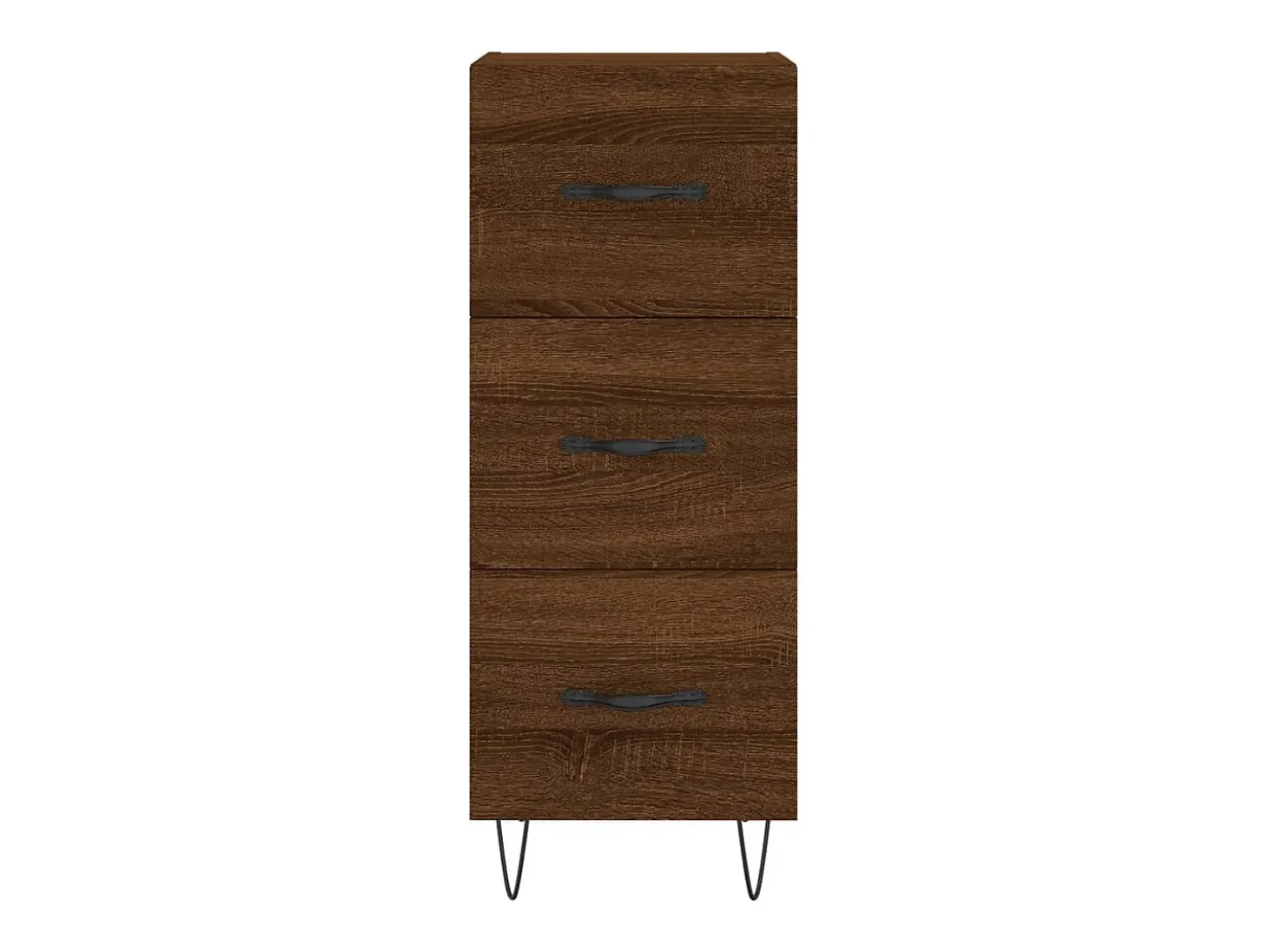 Aparador madera de ingeniería marrón roble 34,5x34x90 cm