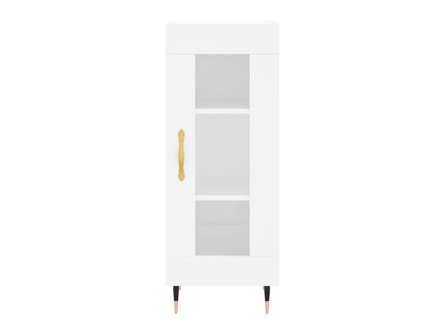 Aparador madera de ingeniería blanco 34,5x34x90 cm ES83183
