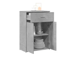 Aparador madera de ingeniería gris hormigón 60x30x84 cm ES880671