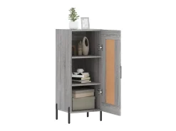 Aparador madera de ingeniería gris Sonoma 34,5x34x90 cm ES45909