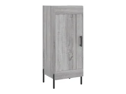 Aparador madera de ingeniería gris Sonoma 34,5x34x90 cm ES45909
