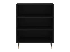 Aparador madera de ingeniería negro 57x35x70 cm ES78065