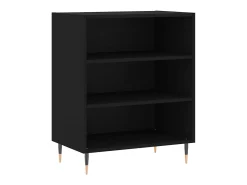 Aparador madera de ingeniería negro 57x35x70 cm ES78065
