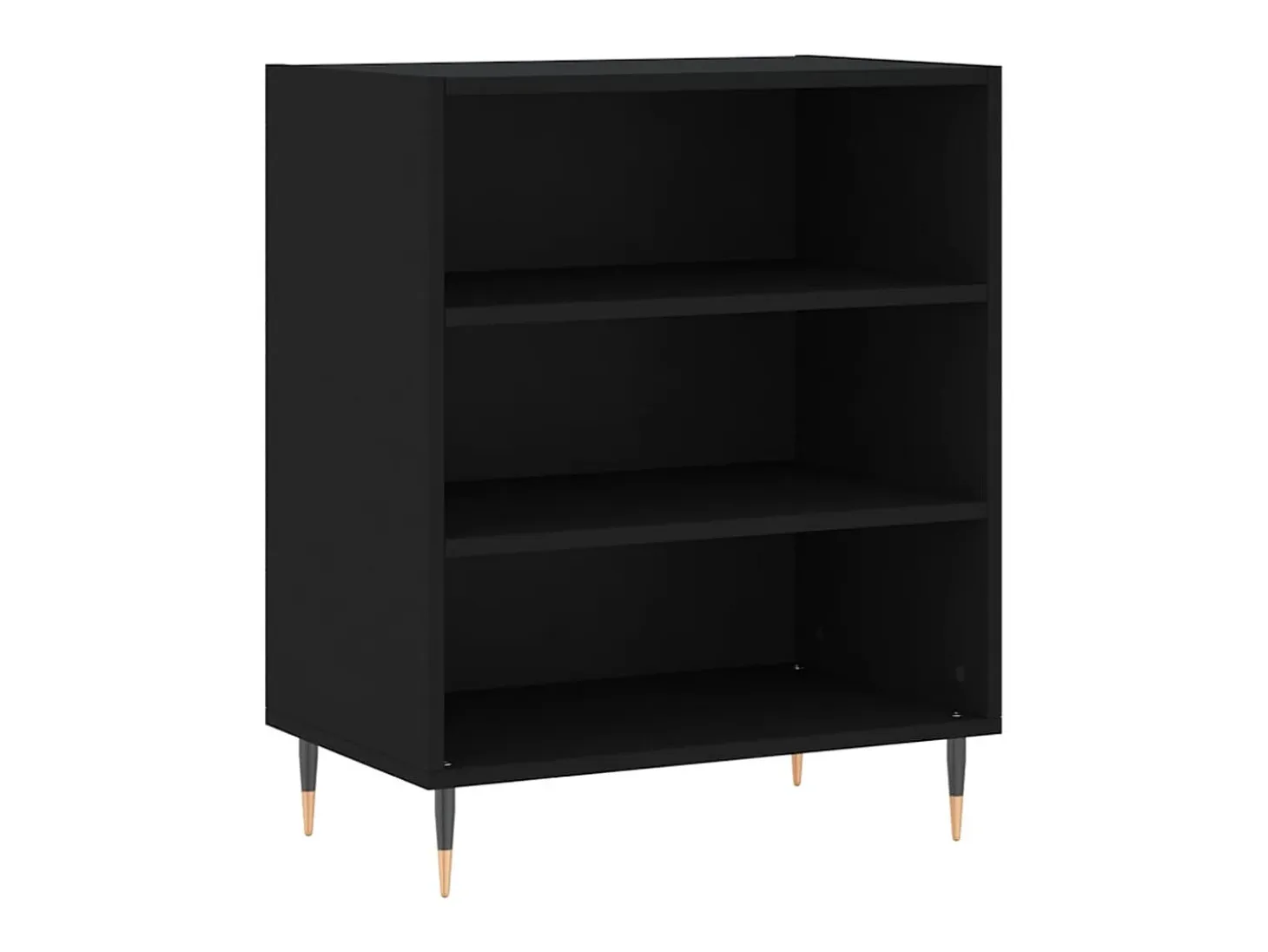Aparador madera de ingeniería negro 57x35x70 cm ES78065