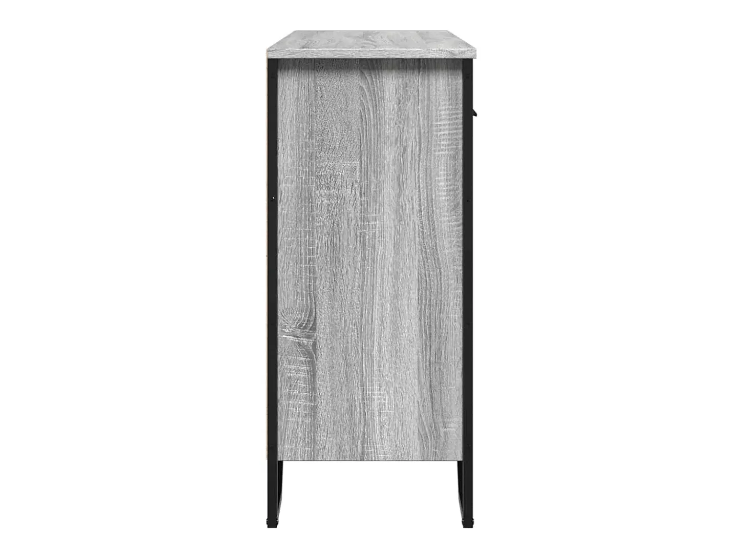 Aparador madera de ingeniería gris Sonoma 97x32,5x74,5 cm