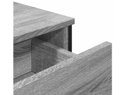 Aparador madera de ingeniería gris Sonoma 97x32,5x74,5 cm