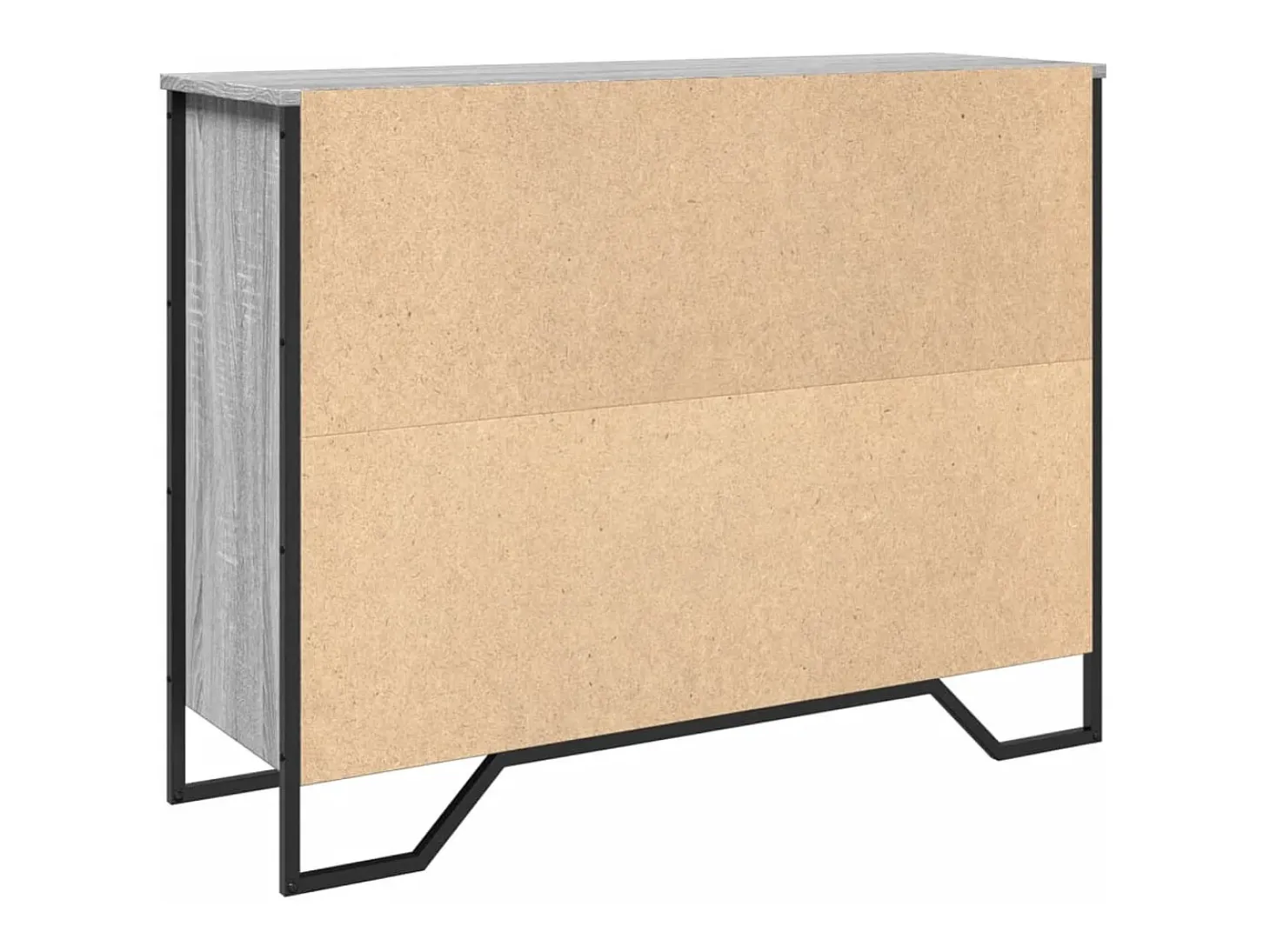 Aparador madera de ingeniería gris Sonoma 97x32,5x74,5 cm