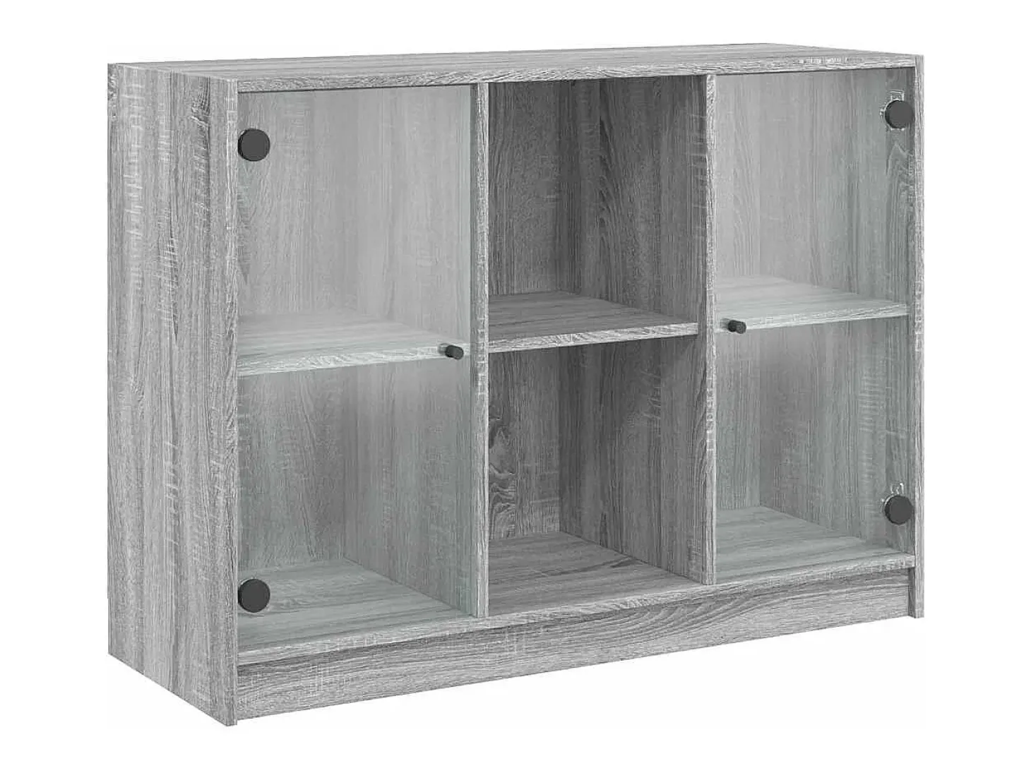 Aparador madera de ingeniería gris Sonoma 102x37x75,5 cm