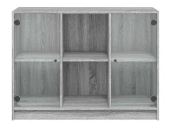 Aparador madera de ingeniería gris Sonoma 102x37x75,5 cm