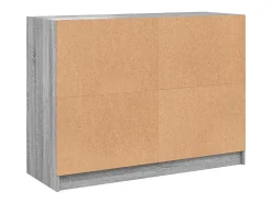Aparador madera de ingeniería gris Sonoma 102x37x75,5 cm
