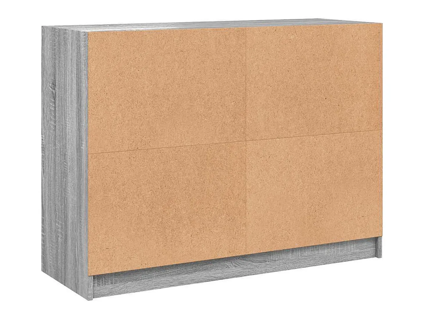Aparador madera de ingeniería gris Sonoma 102x37x75,5 cm