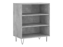 Aparador madera de ingeniería gris hormigón 57x35x70 cm ES72989