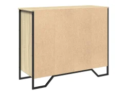 Aparador madera de ingeniería roble Sonoma 91x35,5x74,5 cm
