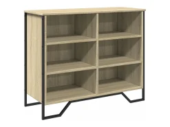 Aparador madera de ingeniería roble Sonoma 91x35,5x74,5 cm