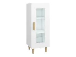Aparador madera de ingeniería blanco 34,5x34x90 cm ES90799