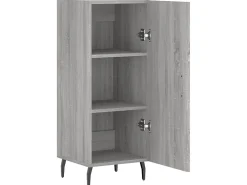 Aparador madera de ingeniería gris Sonoma 34,5x34x90 cm ES66531
