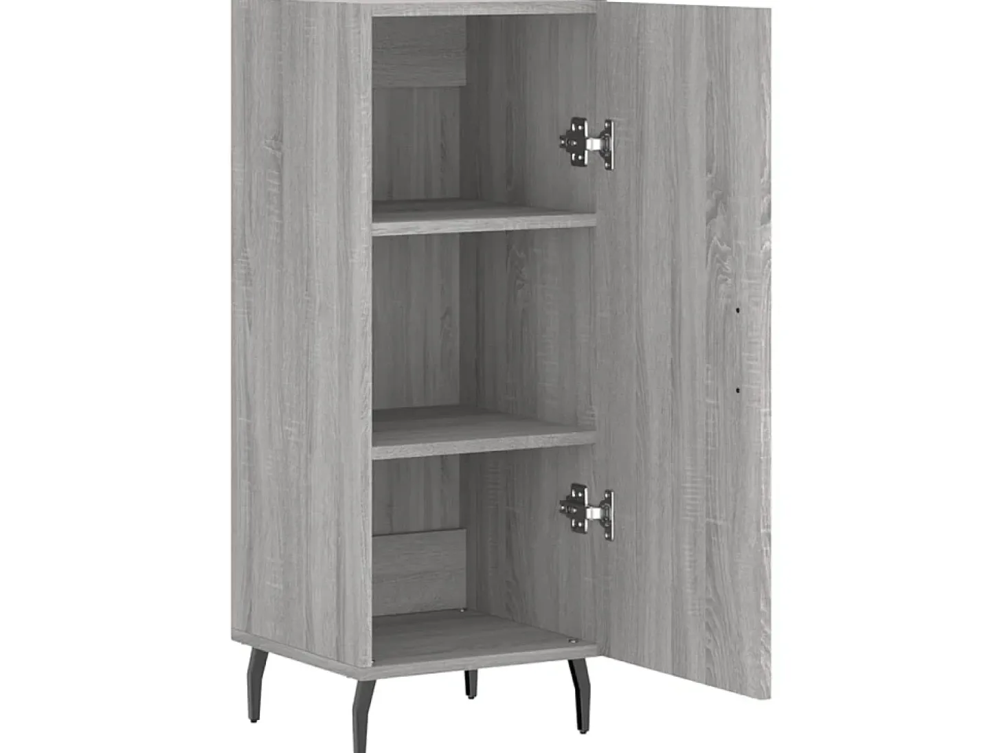Aparador madera de ingeniería gris Sonoma 34,5x34x90 cm ES66531