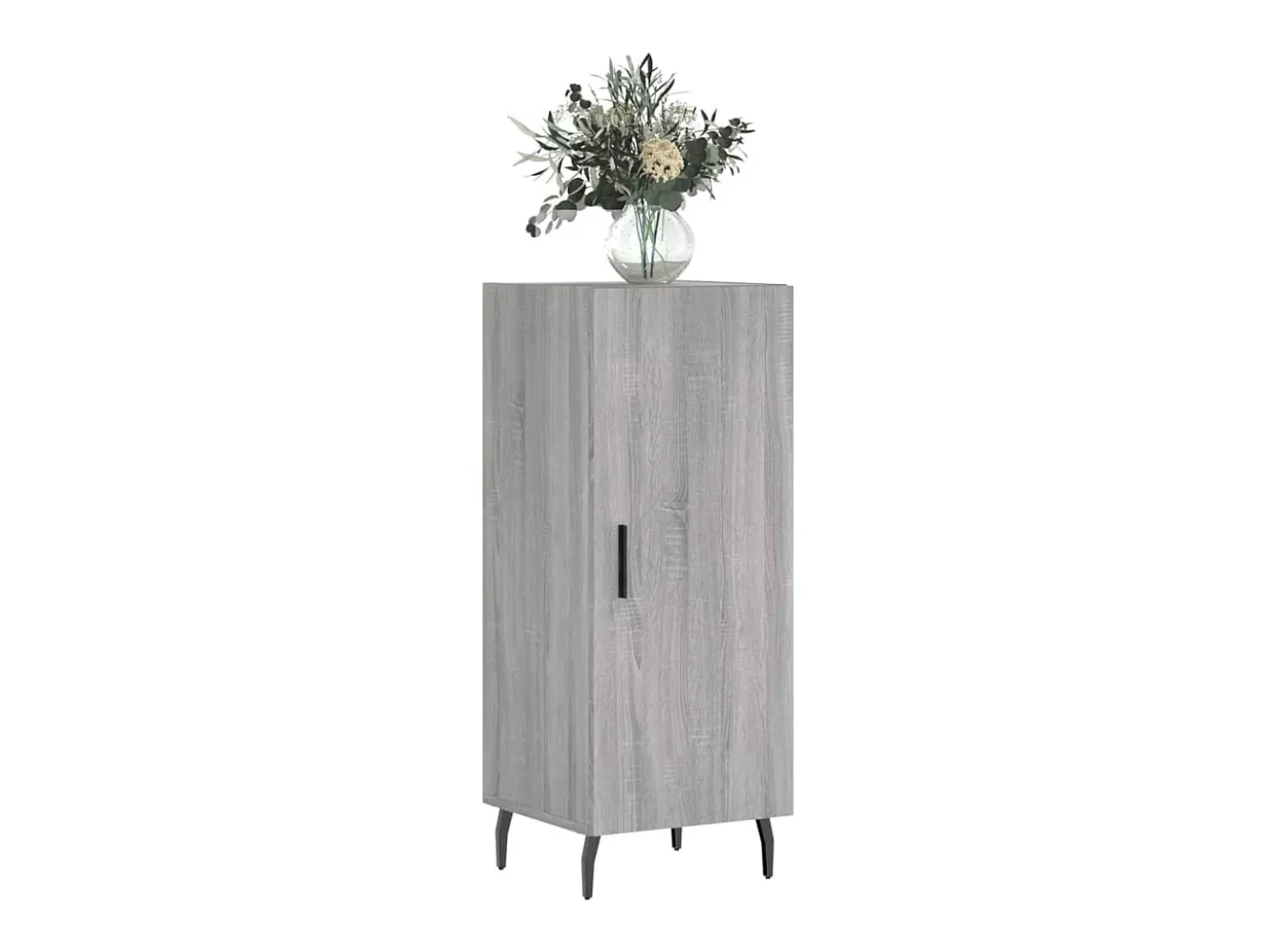 Aparador madera de ingeniería gris Sonoma 34,5x34x90 cm ES66531