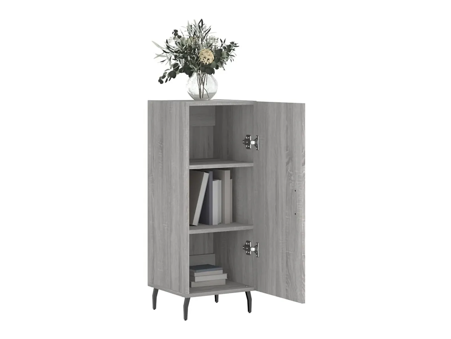 Aparador madera de ingeniería gris Sonoma 34,5x34x90 cm ES66531