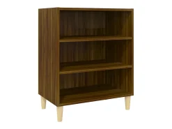 Aparador madera de ingeniería marrón roble 57x35x70 cm
