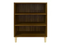 Aparador madera de ingeniería marrón roble 57x35x70 cm