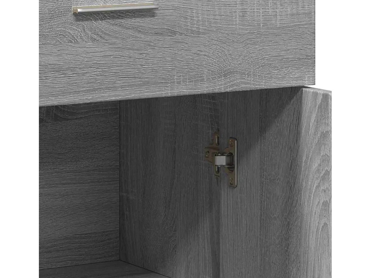 Aparador madera de ingeniería gris Sonoma 60x30x84 cm