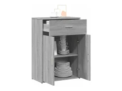 Aparador madera de ingeniería gris Sonoma 60x30x84 cm
