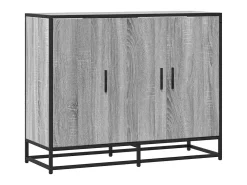Aparador madera de ingeniería gris sonoma 94x35x76 cm