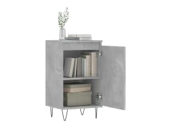 Aparador madera de ingeniería gris hormigón 40x35x70 cm