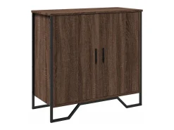 Aparador madera de ingeniería roble marrón 78x35,5x74,5 cm