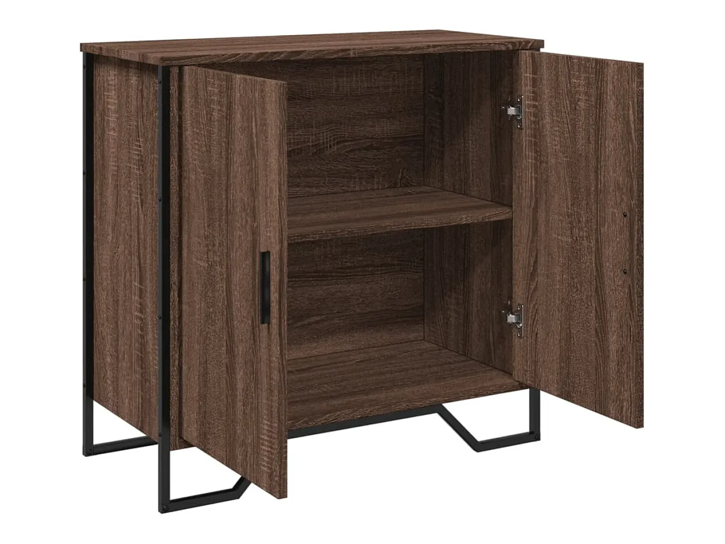 Aparador madera de ingeniería roble marrón 78x35,5x74,5 cm