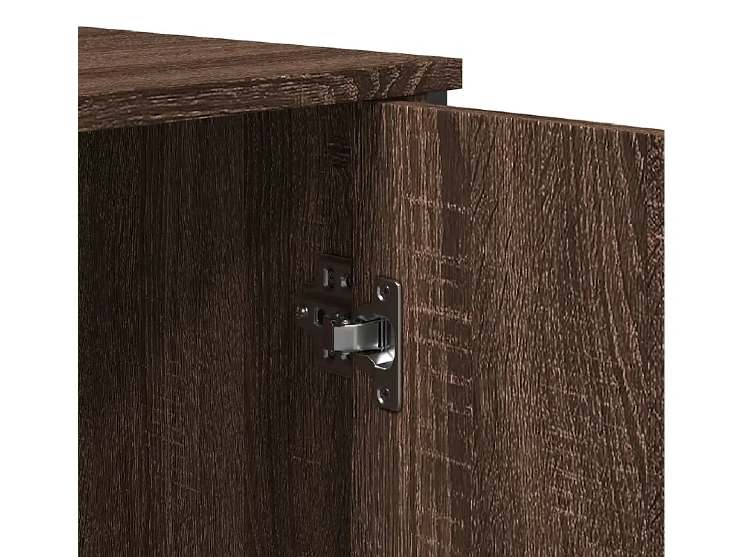 Aparador madera de ingeniería roble marrón 78x35,5x74,5 cm