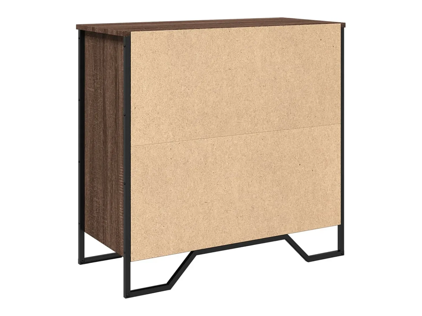 Aparador madera de ingeniería roble marrón 78x35,5x74,5 cm