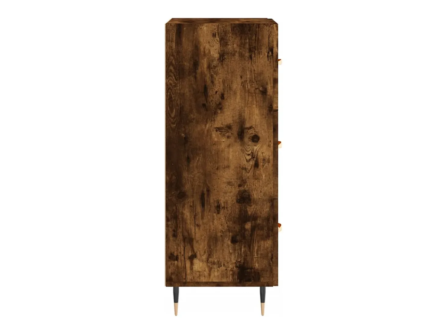 Aparador madera de ingeniería roble ahumado 34,5x34x90 cm